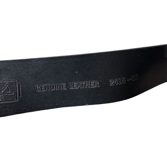 WCM New York Black Calf Hair Leather Paisley O-Ring Tie Waist Belt Size Small main image 6